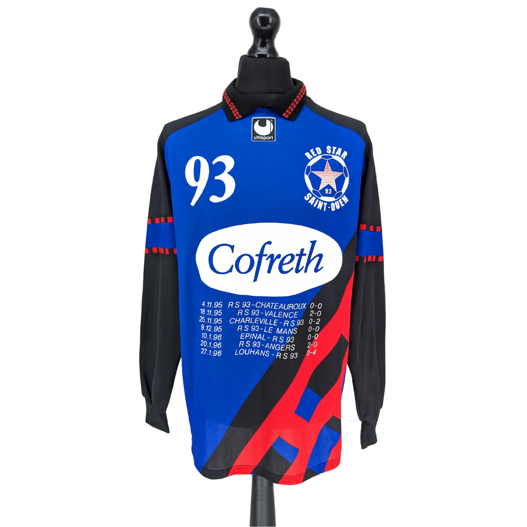 Red Star FC goalkeeper football shirt 1995/96