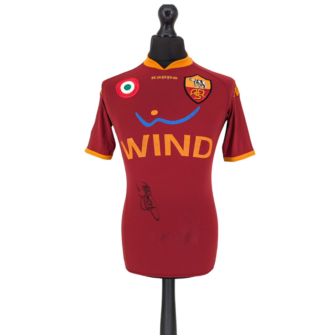 Roma signed home football shirt 2007/08