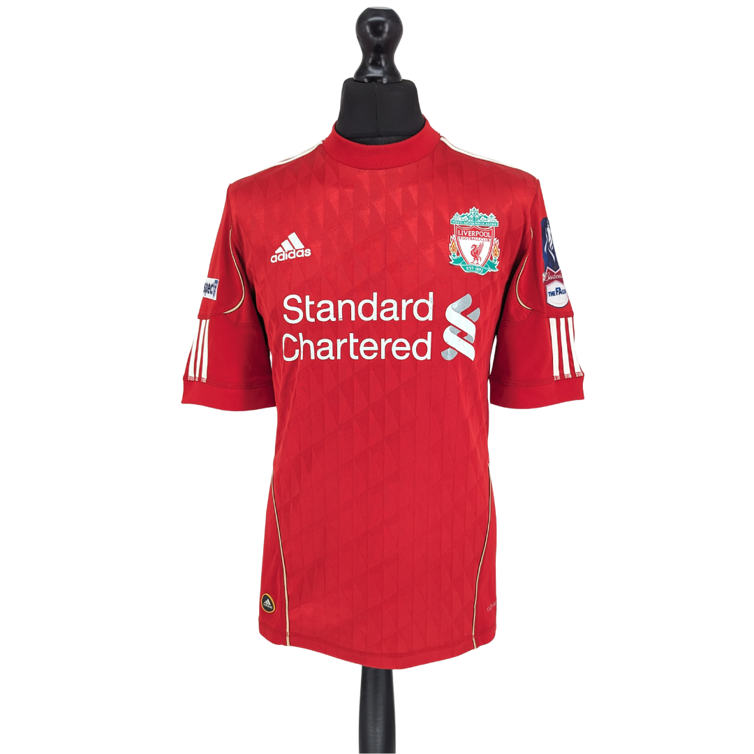 Liverpool Home football shirt 2010 - 2012. Sponsored by Standard