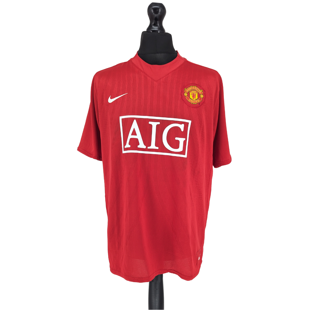 Manchester United home football shirt 2007/09