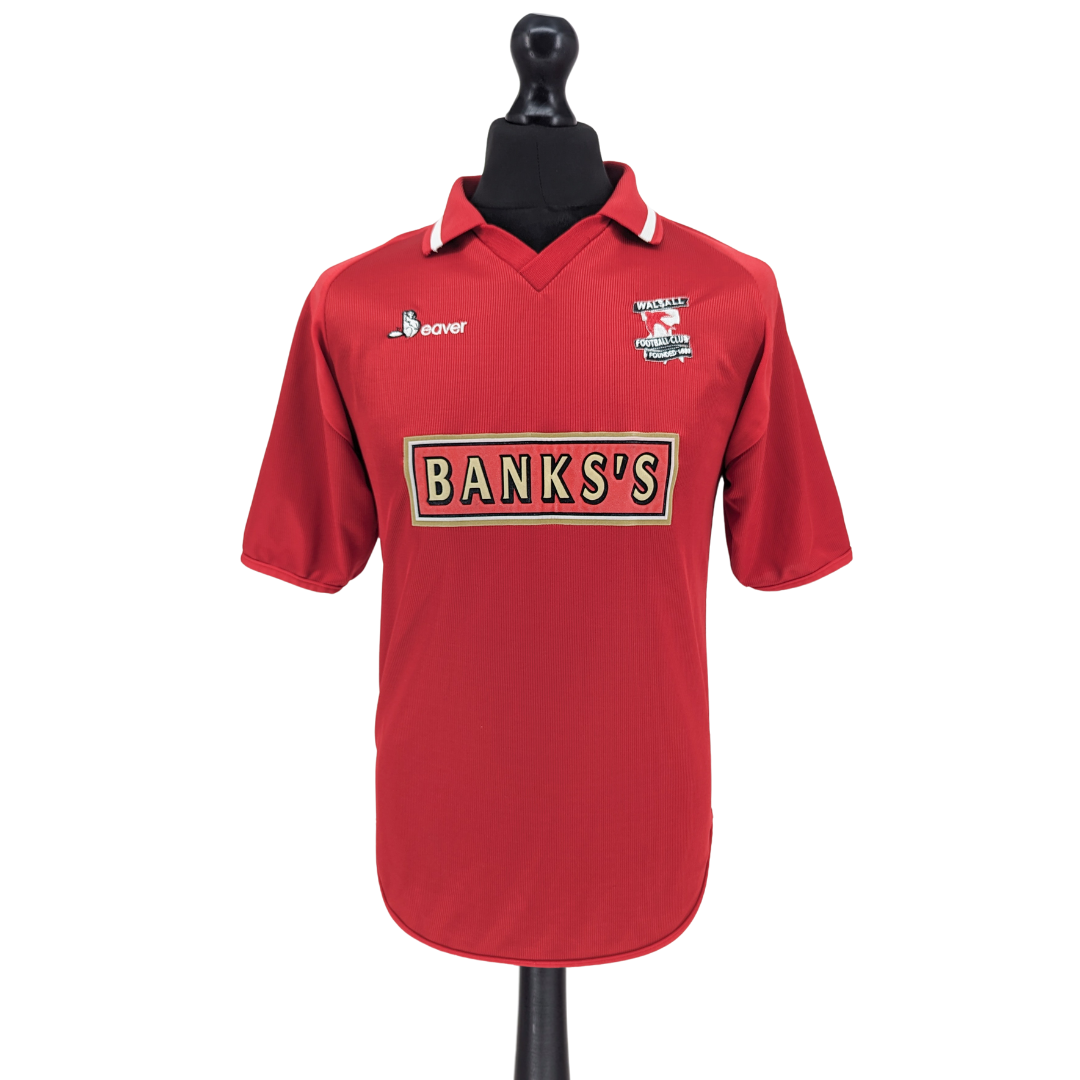 Walsall home football shirt 2001/02 - (S)