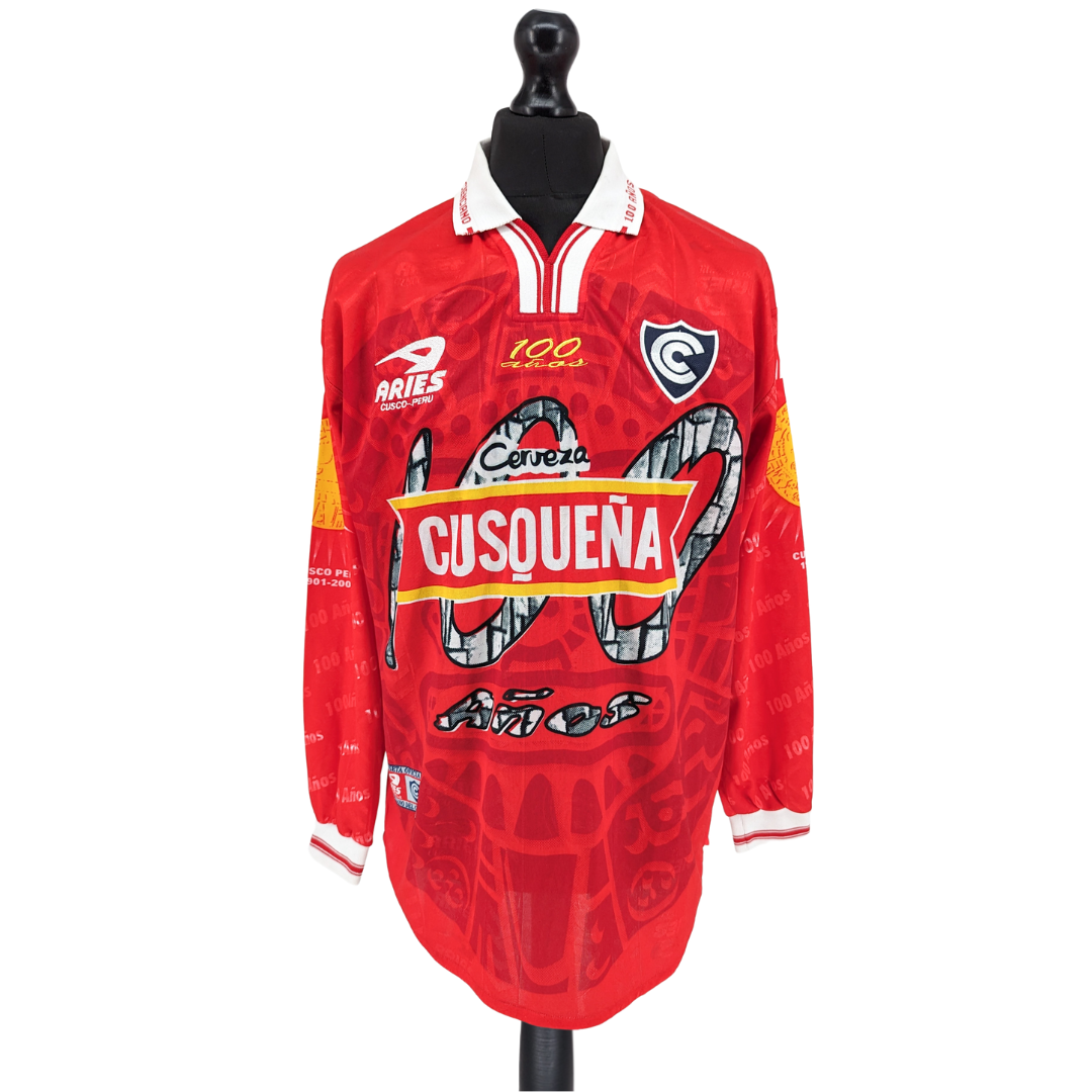 Club Cienciano centenary home football shirt 2001/02 - (XL)