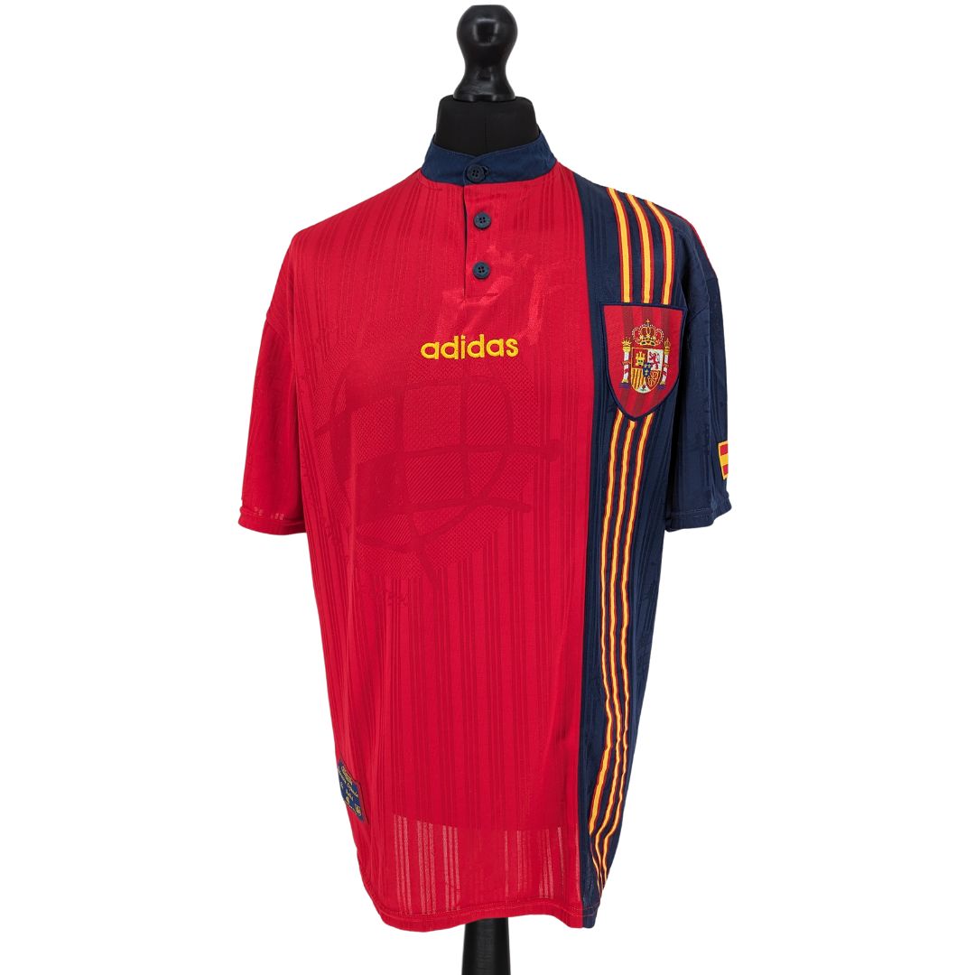Spain home football shirt 1996/98 - (XL)