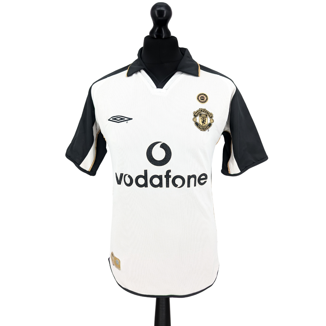 Manchester United centenary away football shirt 2001/02