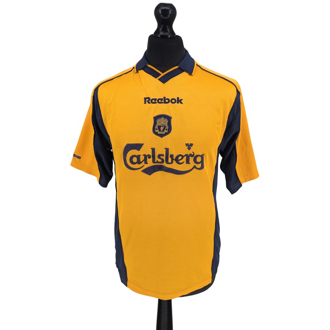Liverpool away football shirt 2000/02 - (S)