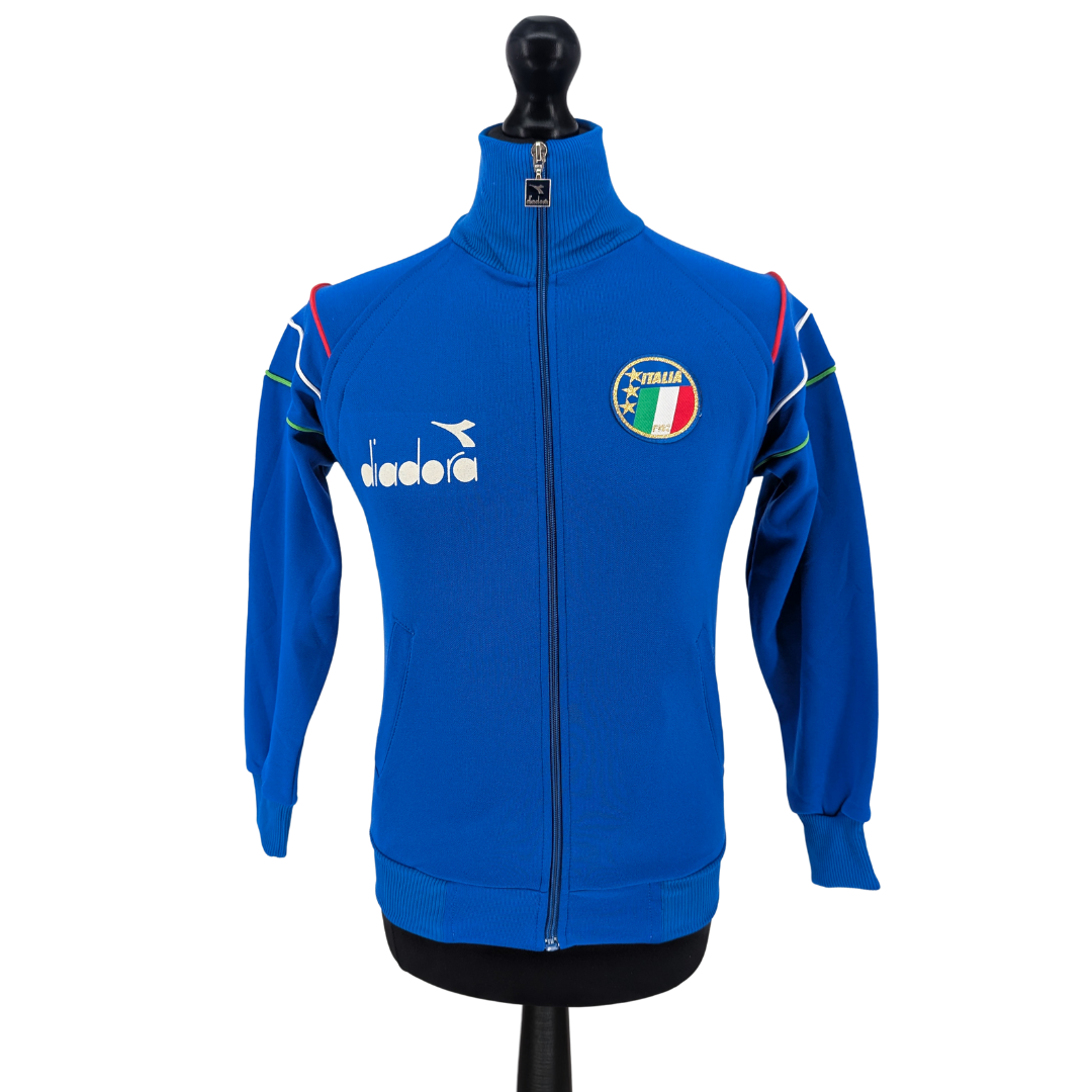 Italy training football jacket 1986/88 - (XS)