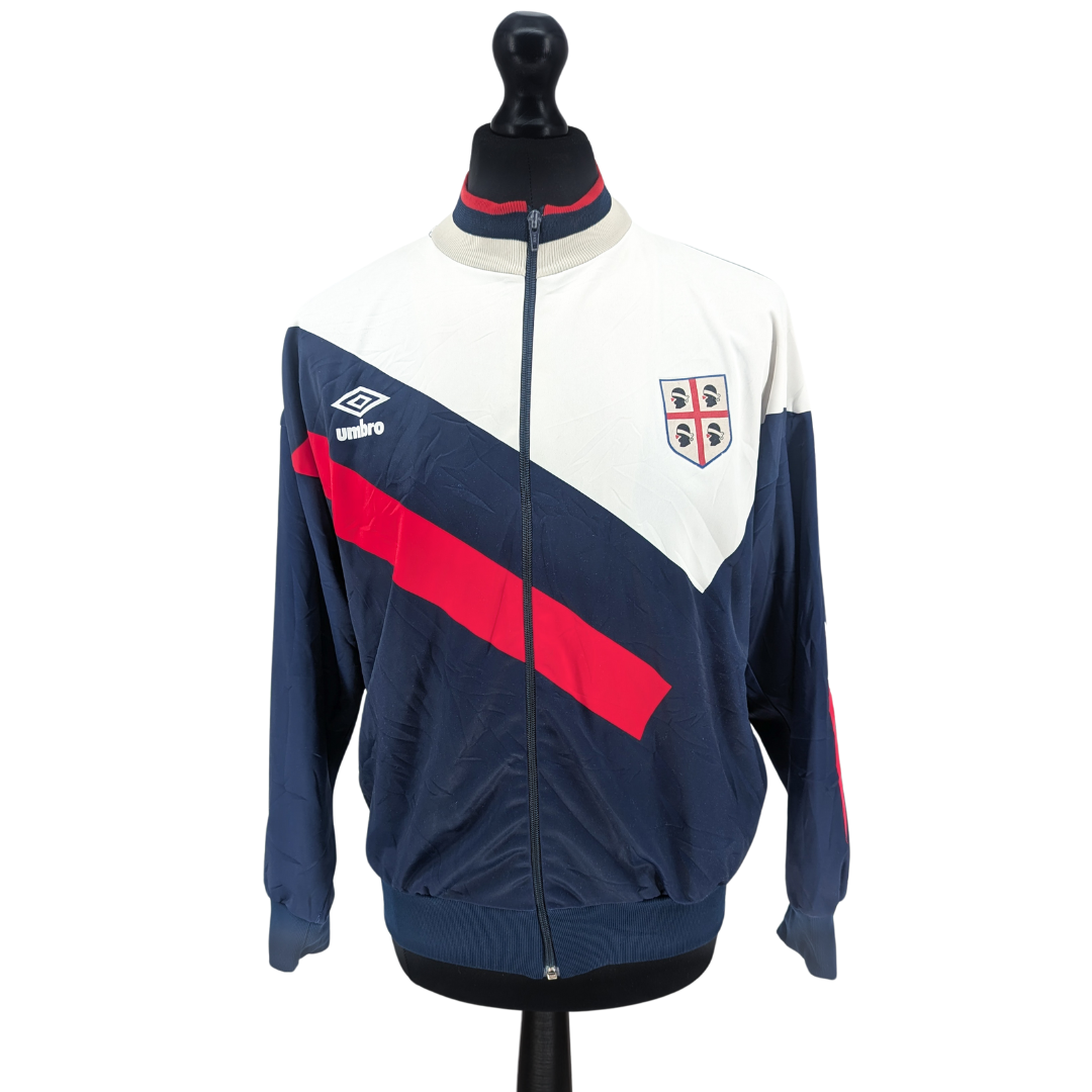 Cagliari training football jacket 1990/91 - (M)