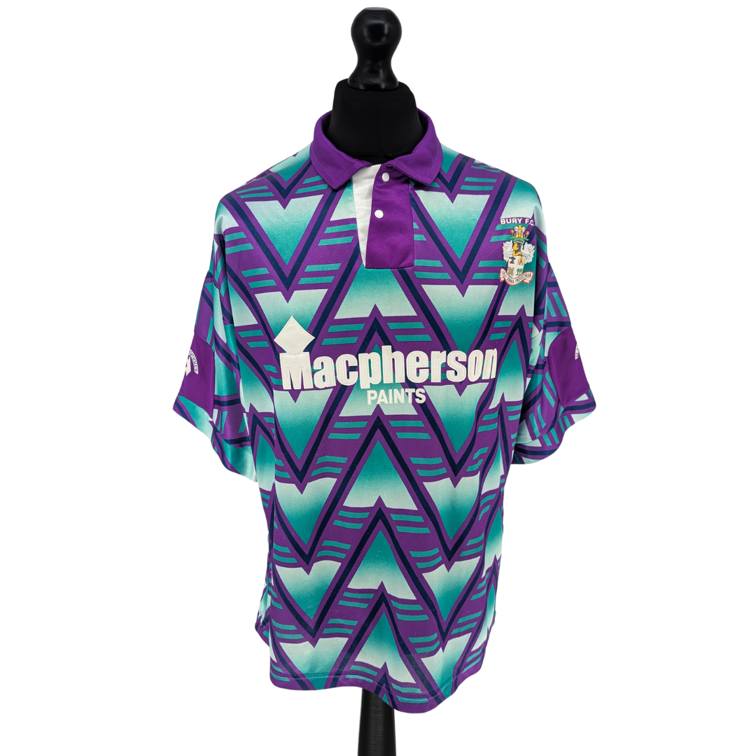 Bury away football shirt 1992/93