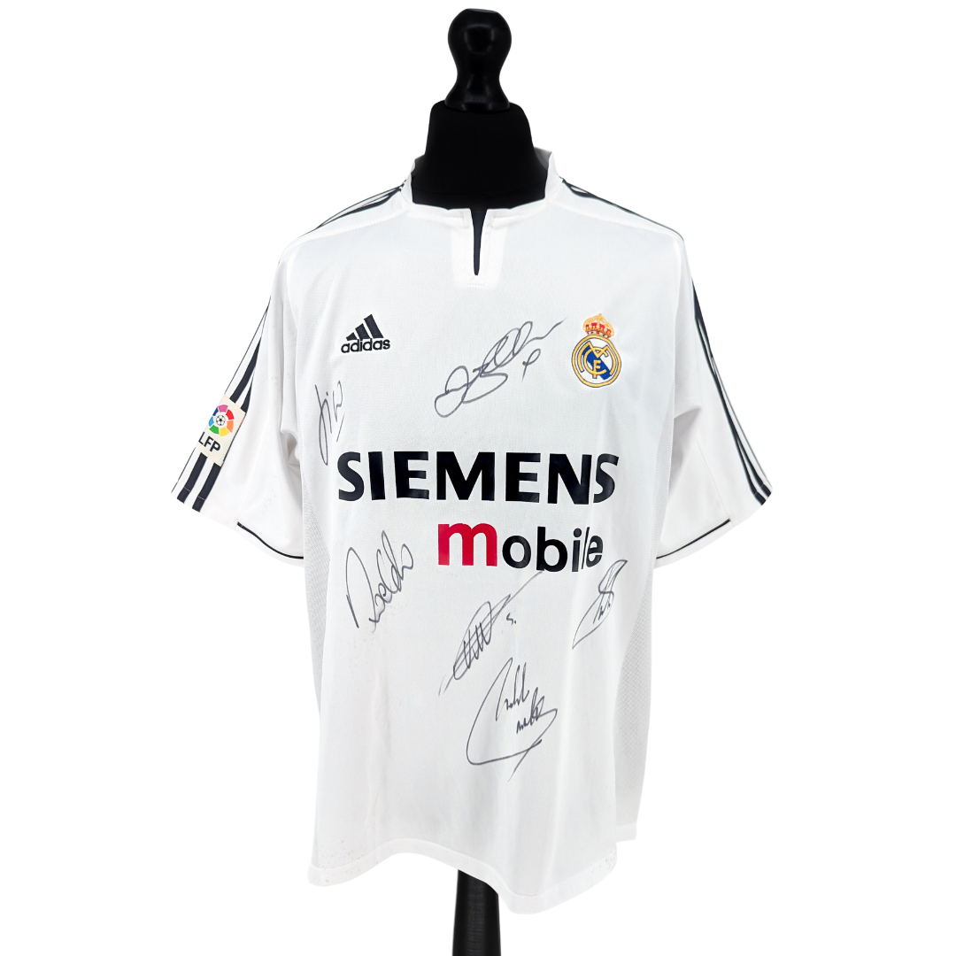 Real Madrid signed home football shirt 2003/04 - (XL)