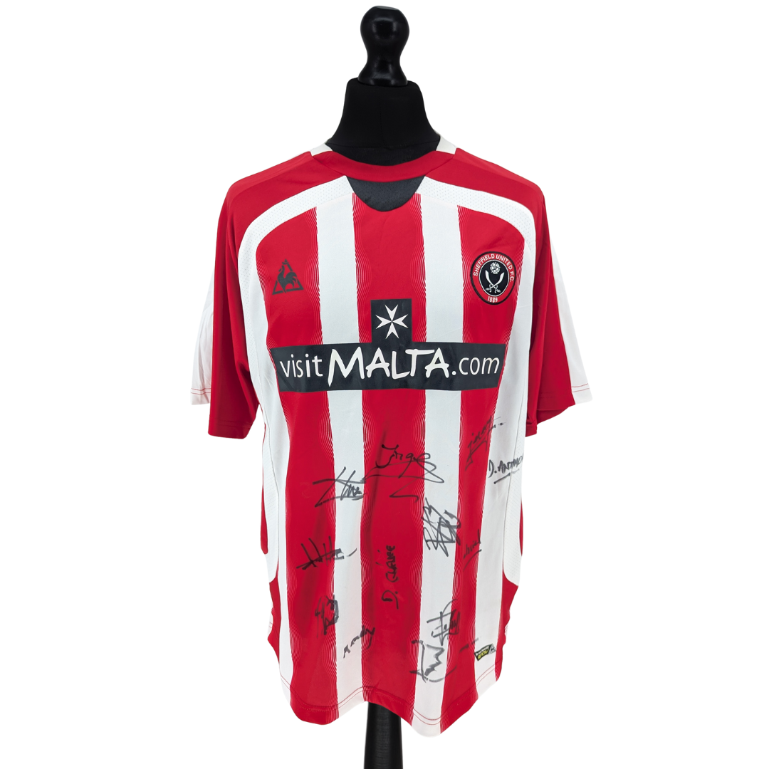Sheffield United signed home football shirt 2008/09 - (L)