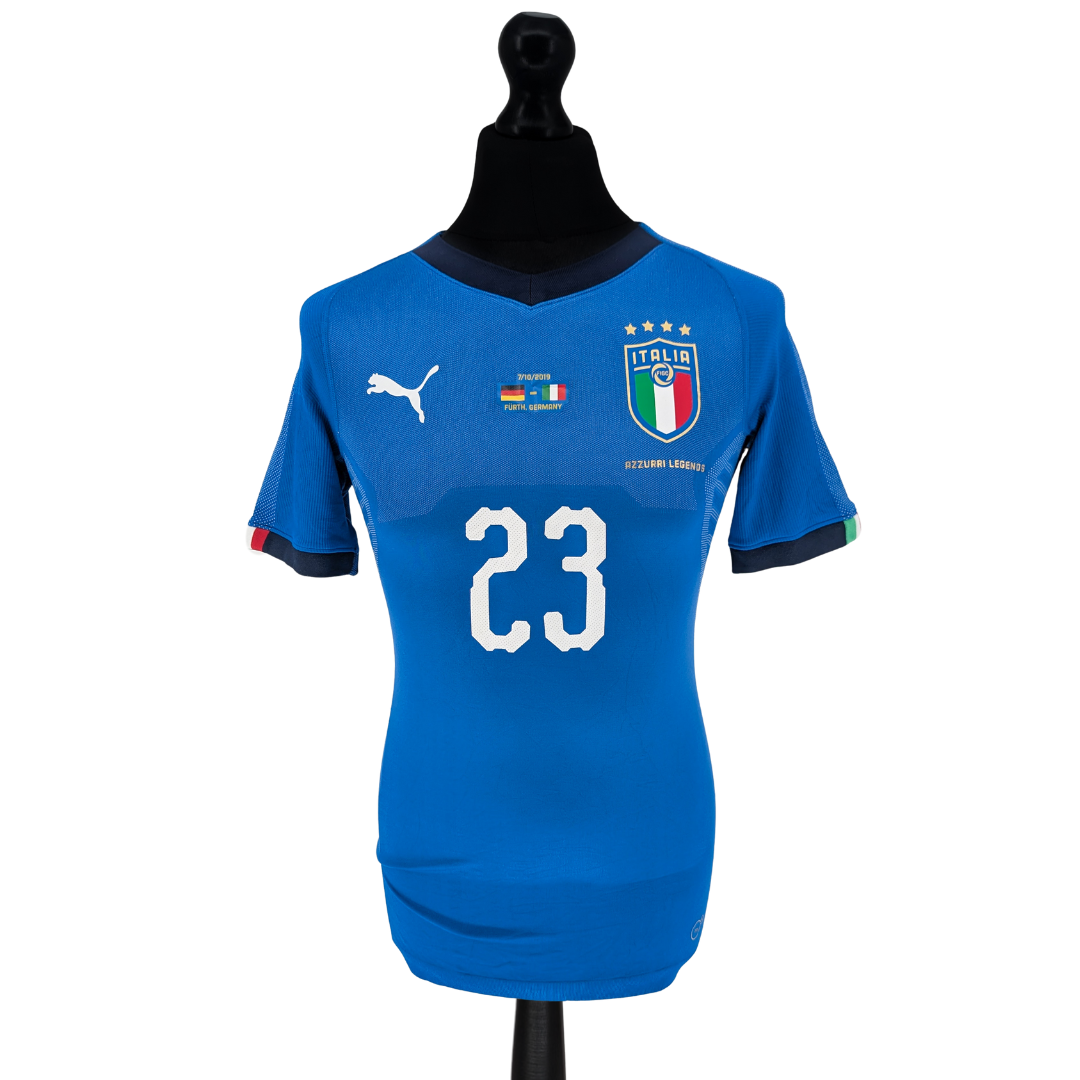 Italy Legends 'vs Germany All-Stars' signed home football shirt 2018/19 - (M)