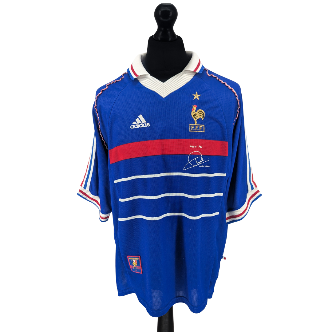 France 'Pour Toi Zinedine Zidane' home football shirt 1998/00 - (XL)