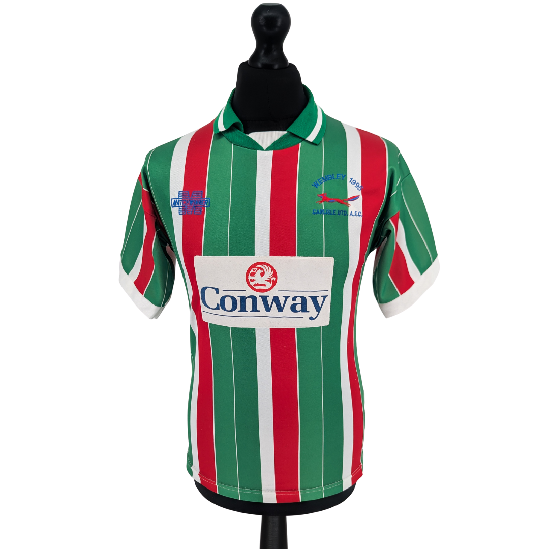 Carlisle United 'Wembley' away football shirt 1995 - (S)