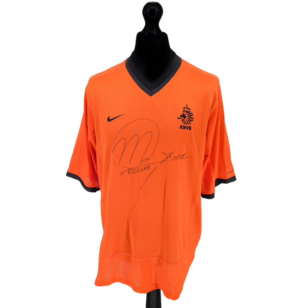 Netherlands signed home football shirt 2000/02 - (XL)