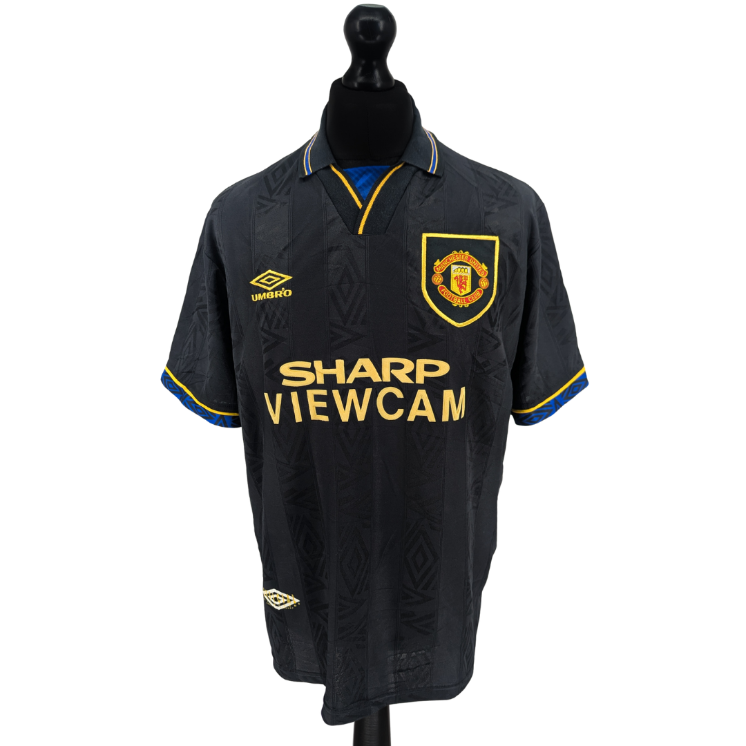 Manchester United away football shirt 1993/95 - (L)