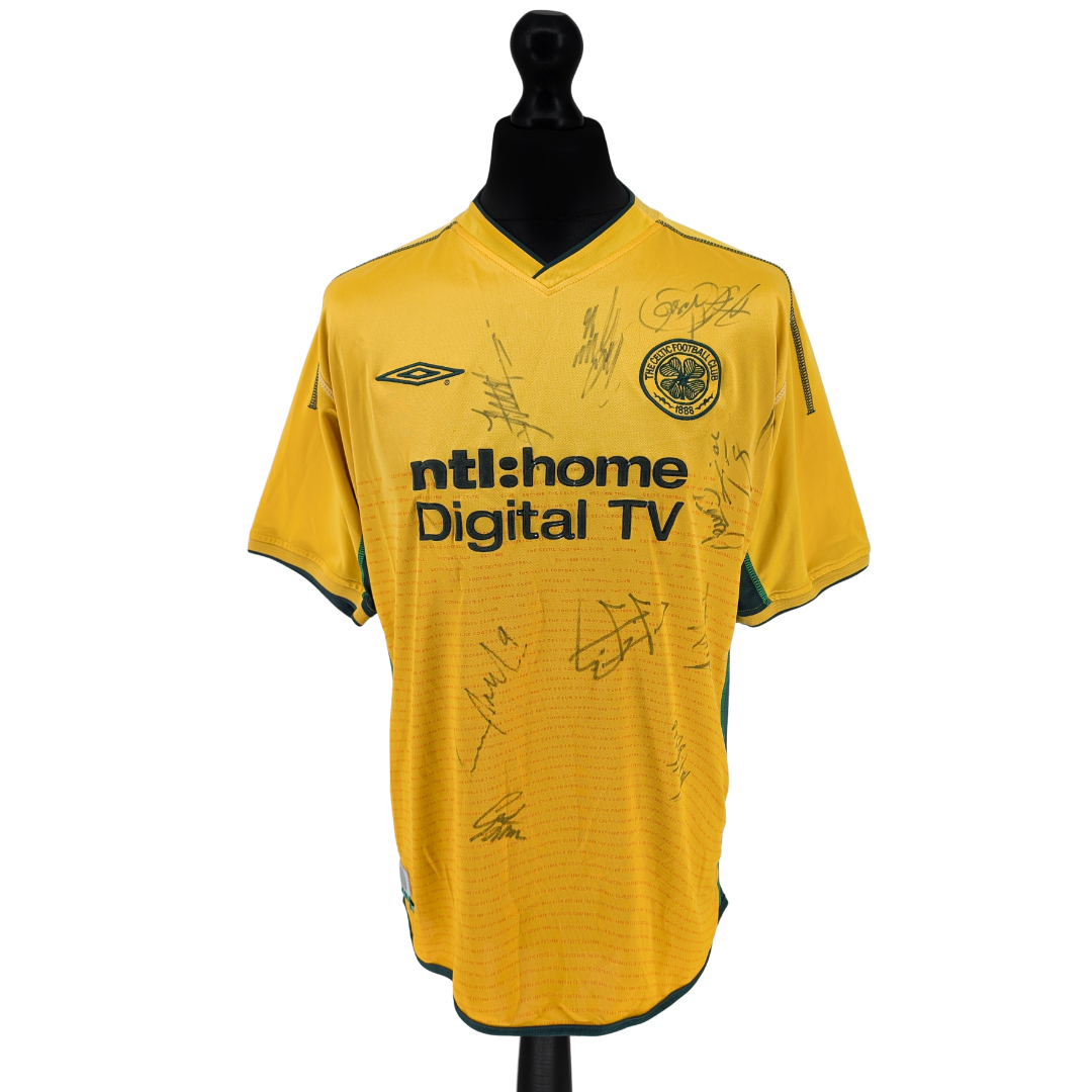 Celtic signed away football shirt 2002/04 - (L)