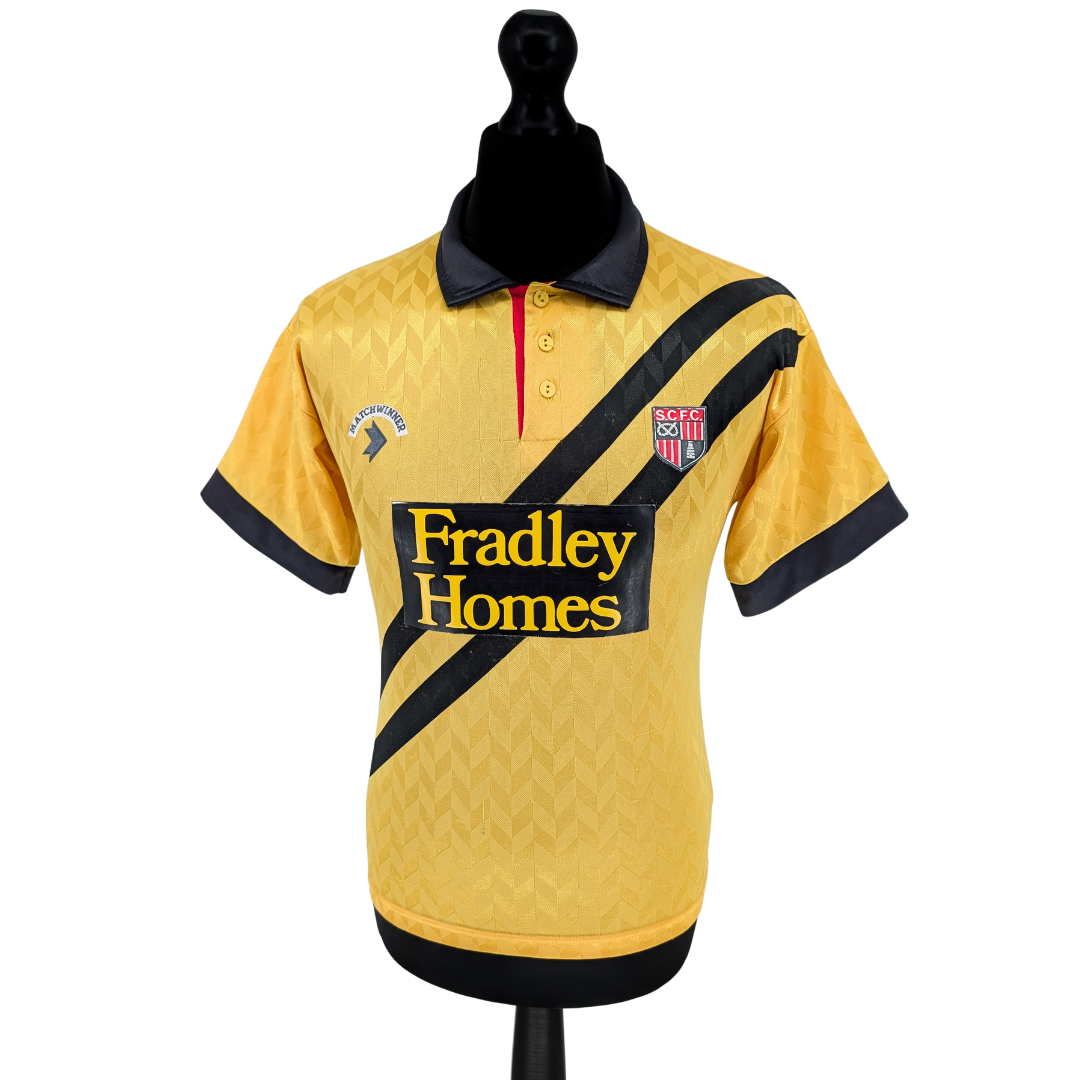 Stoke City away football shirt 1990/91 - (S)
