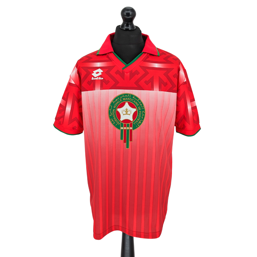 1994/95 Morocco Home Red Retro Soccer Jersey