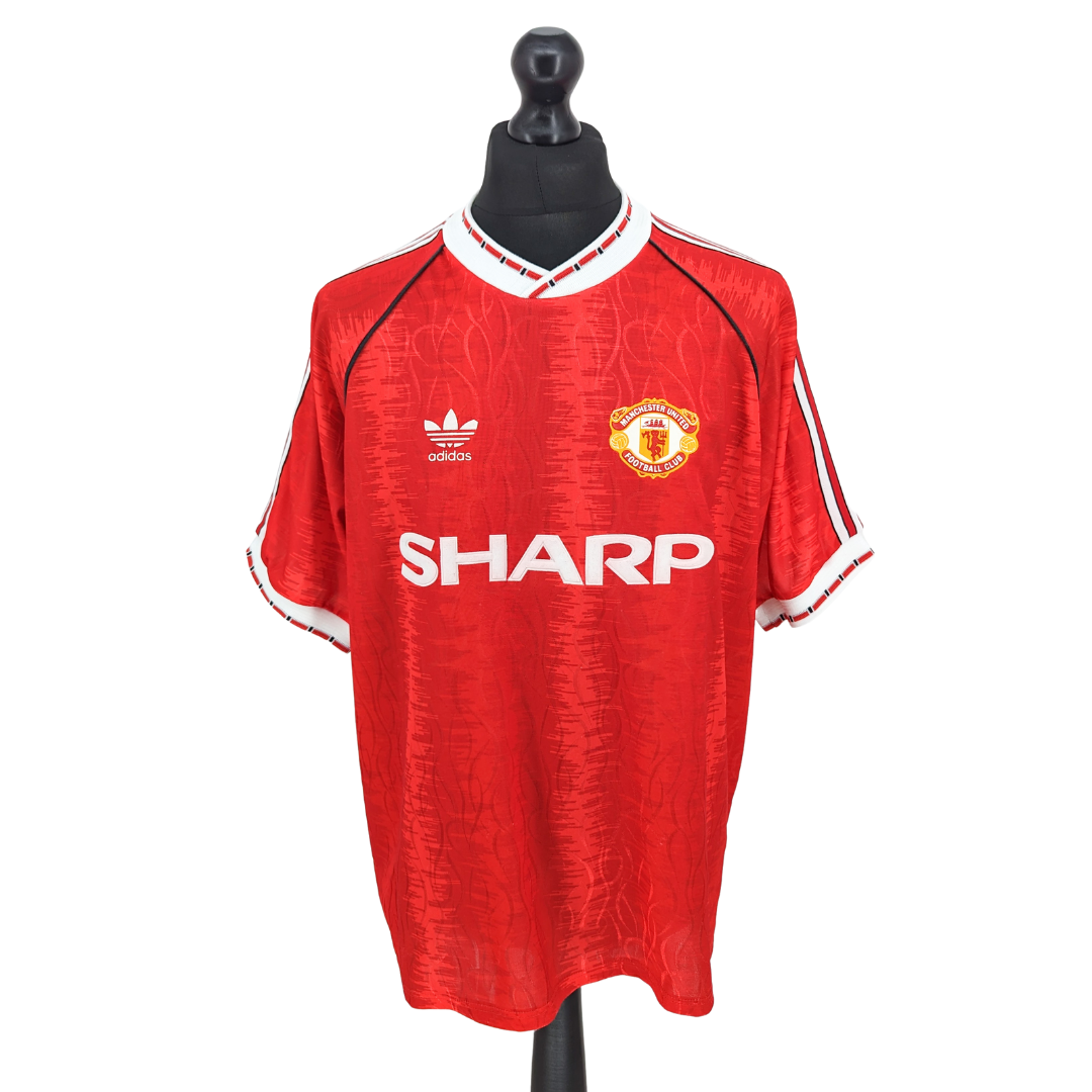 Manchester United home football shirt 1990/92