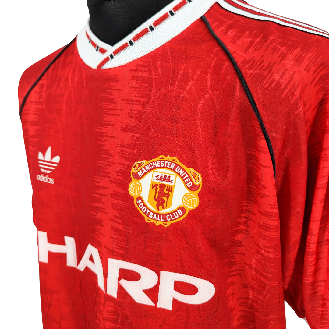 Manchester United home football shirt 1990/92 - (XL)
