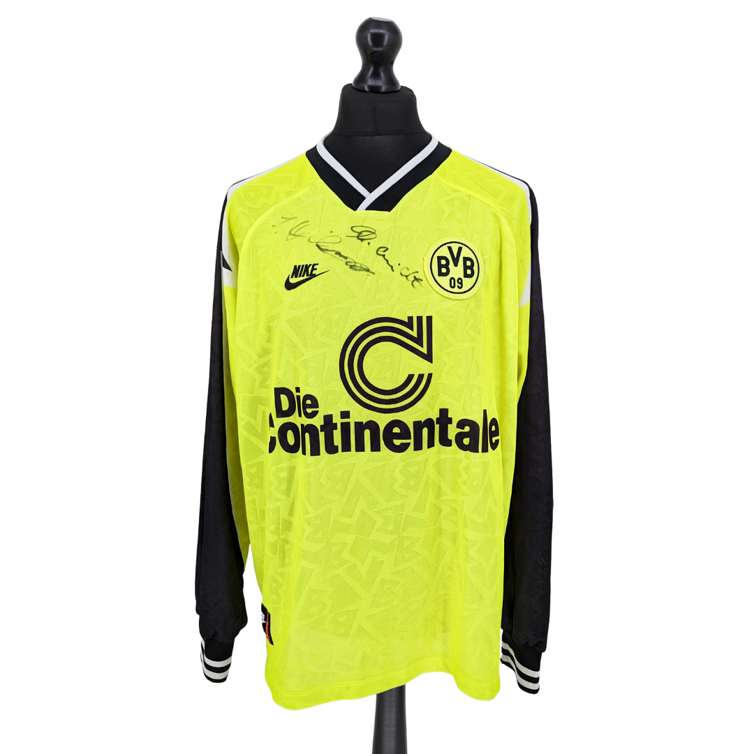 Borussia Dortmund signed home football shirt 1995/96