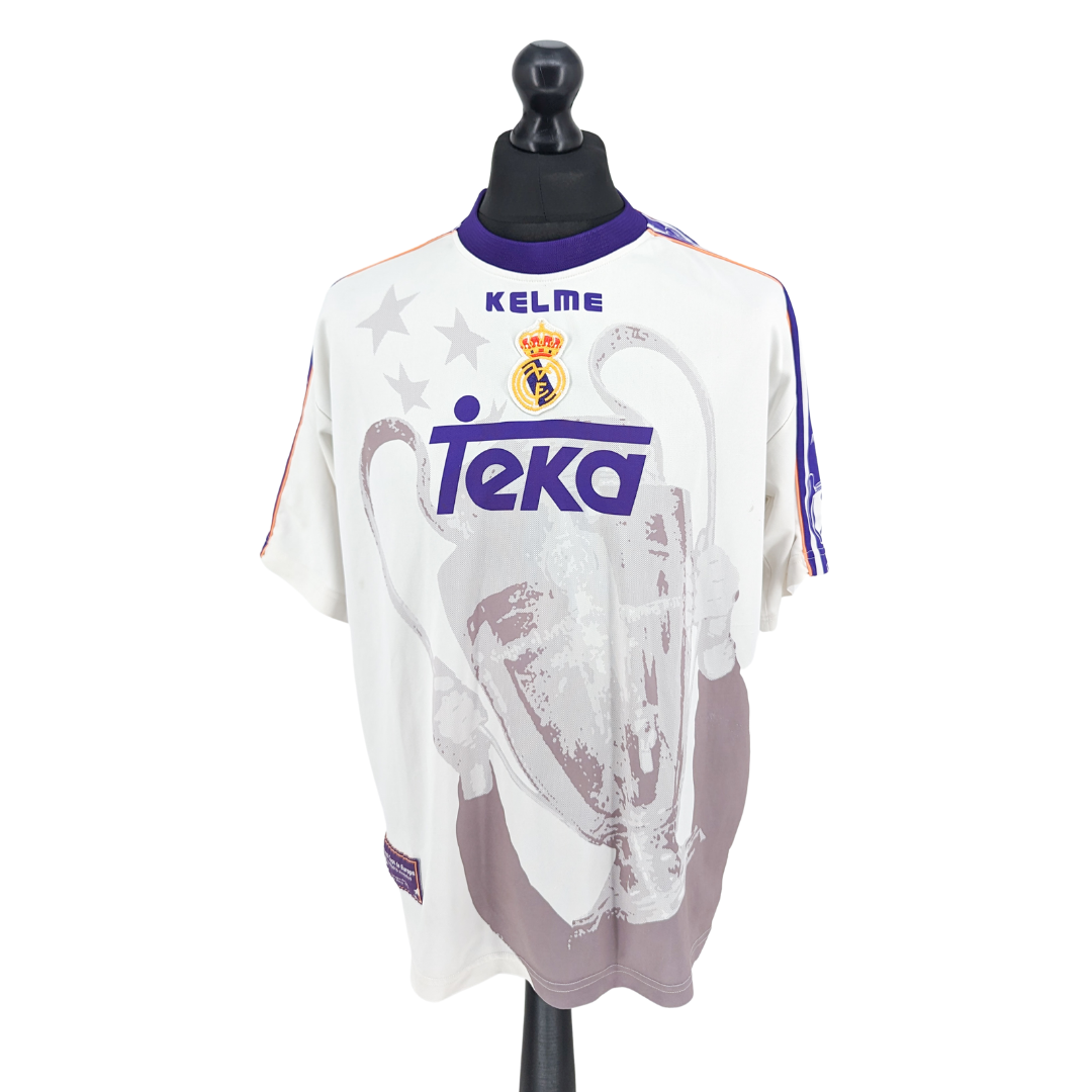 Real Madrid 'Champions League Winners' signed football shirt 1998