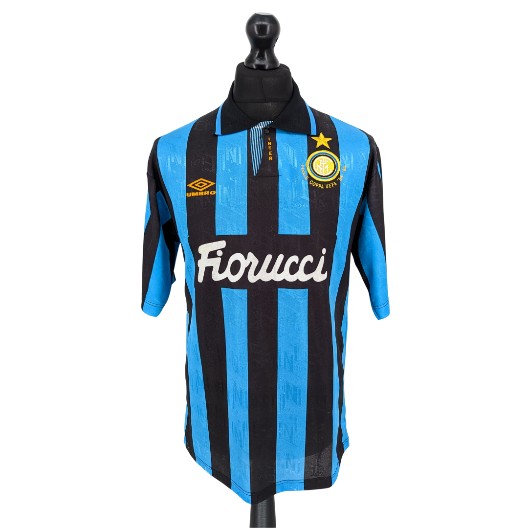 Inter Milan 'Finale Coppa UEFA' home football shirt 1992/94