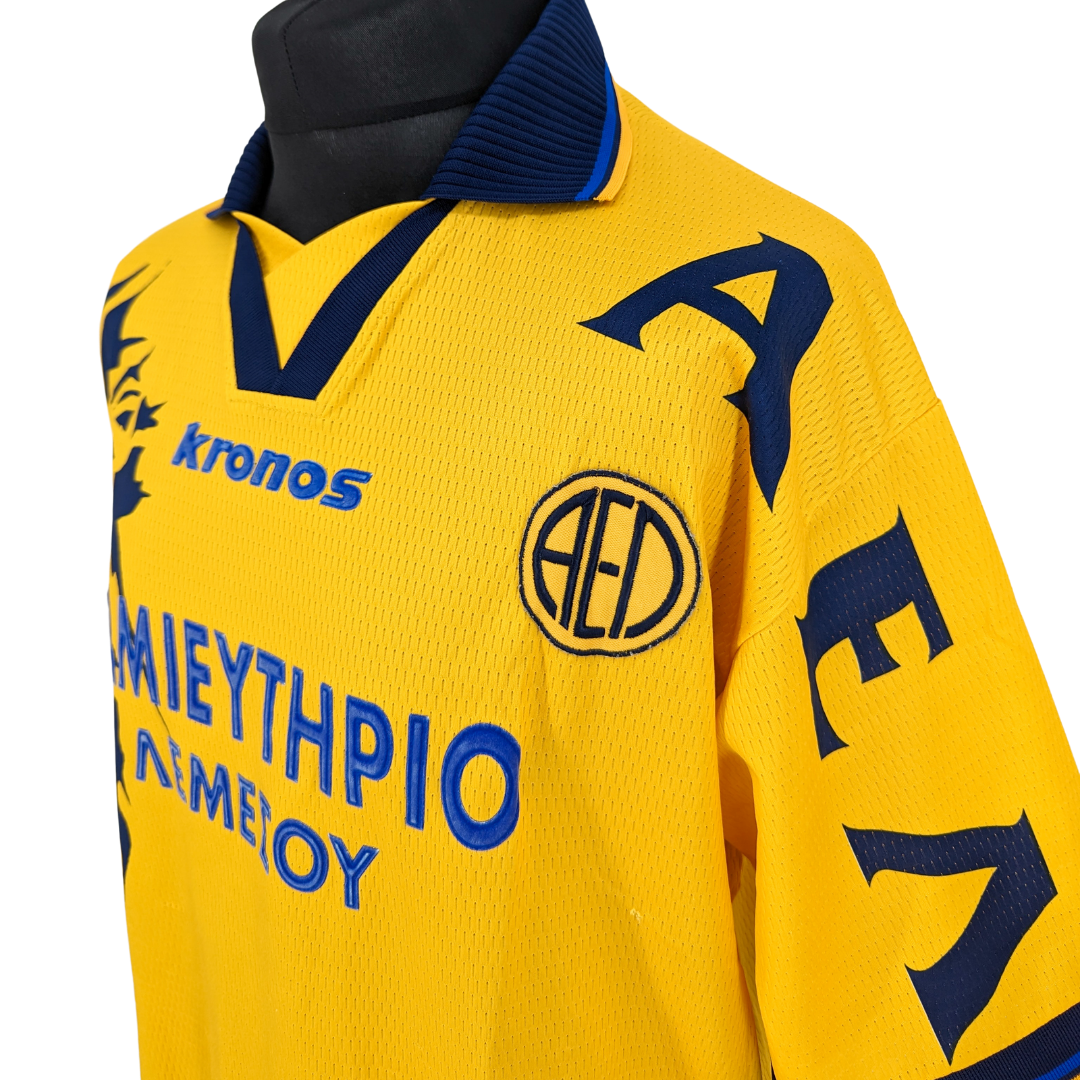 AEL Limassol home football shirt 1999/00