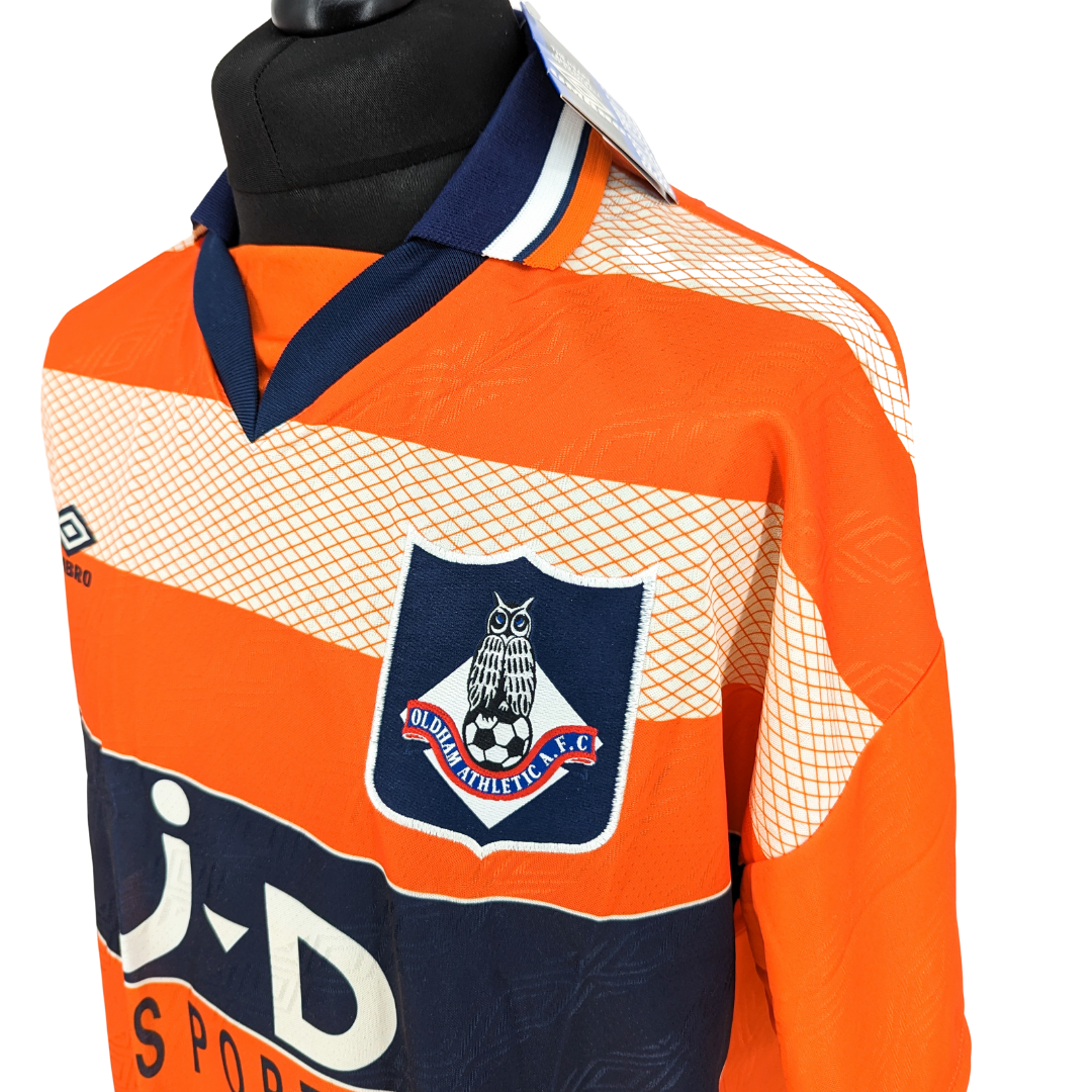 Oldham Athletic away football shirt 1995/96