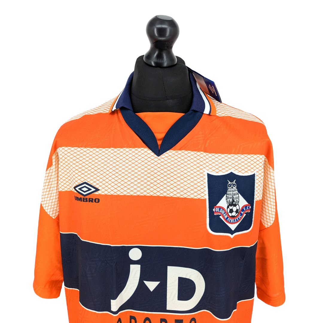 Oldham Athletic away football shirt 1995/96