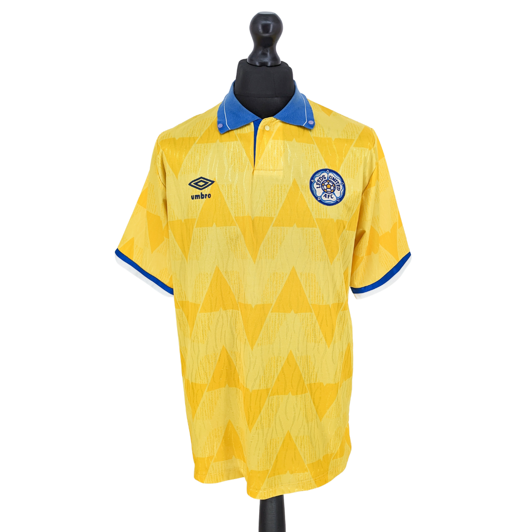 Leeds United away football shirt 1989/92