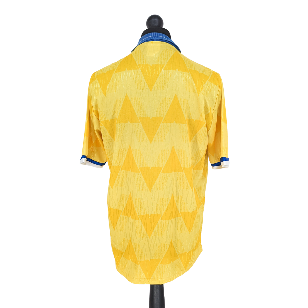 Leeds United away football shirt 1989/91