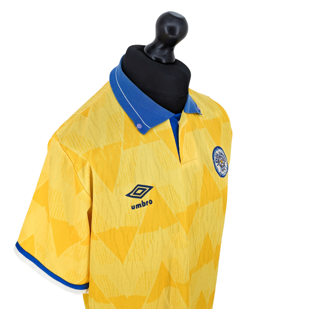 Leeds United away football shirt 1989/92