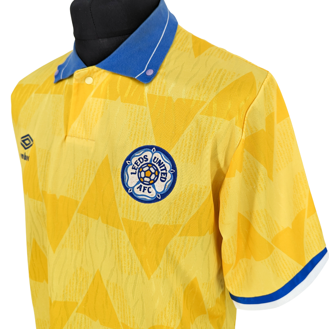 Leeds United away football shirt 1989/92