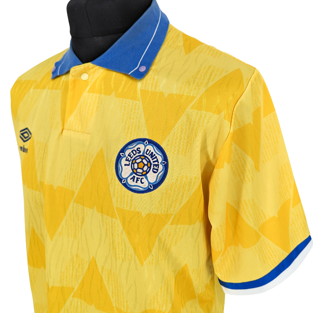 Leeds United away football shirt 1989/91