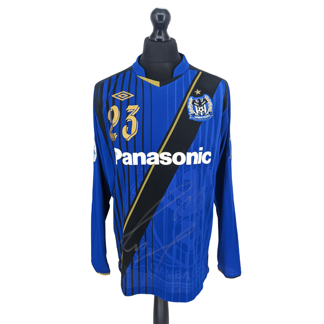 Gamba Osaka signed cup home football shirt 2009/10