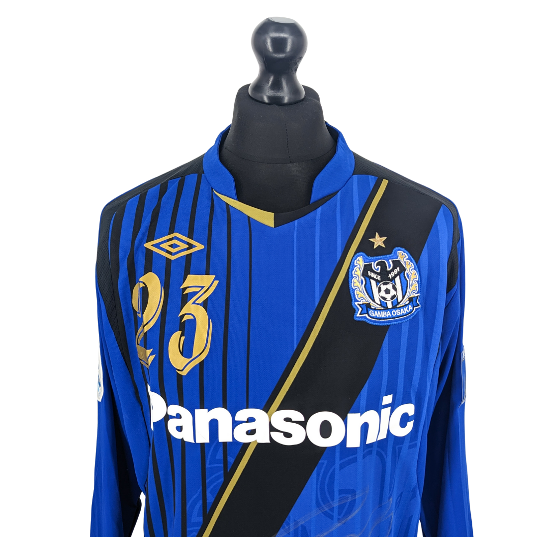 Gamba Osaka signed cup home football shirt 2009/10