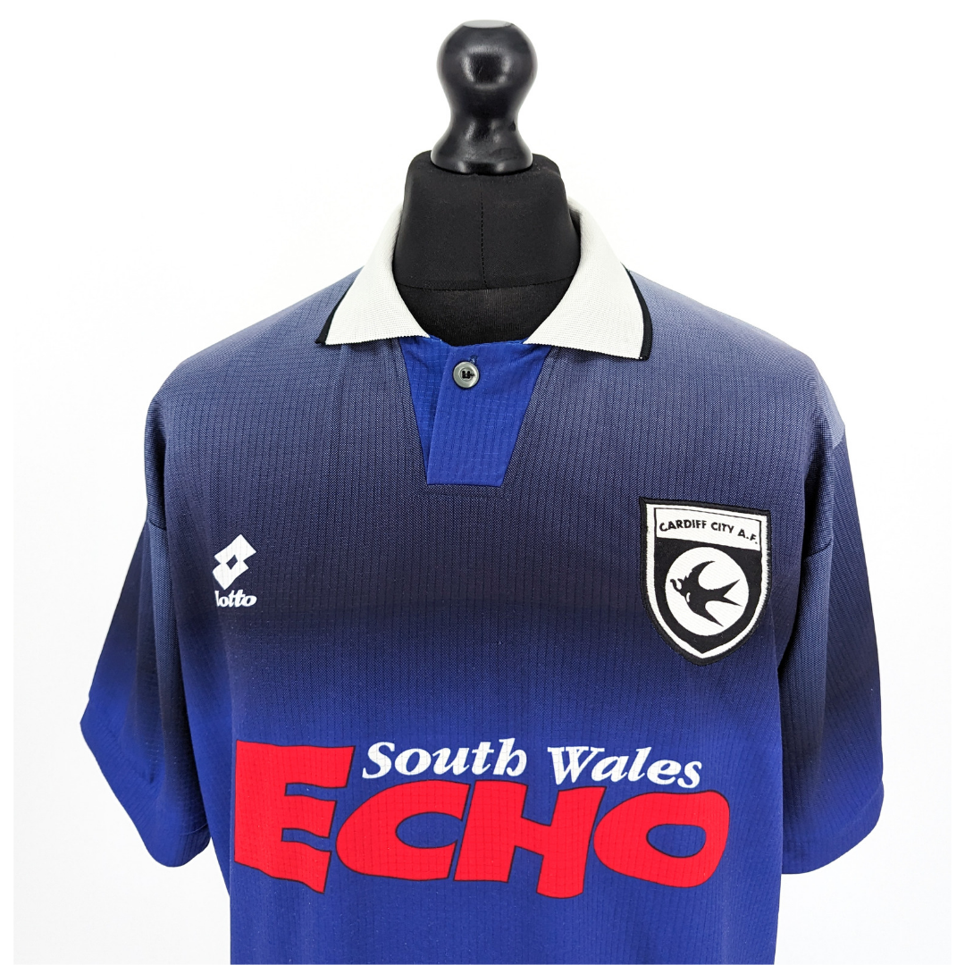Cardiff City home football shirt 1996/97 - (S)