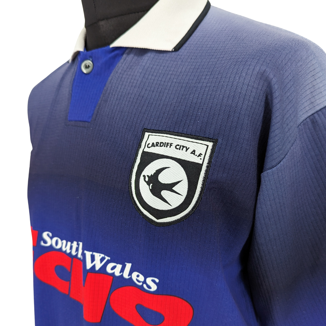 Cardiff City home football shirt 1996/97 - (S)