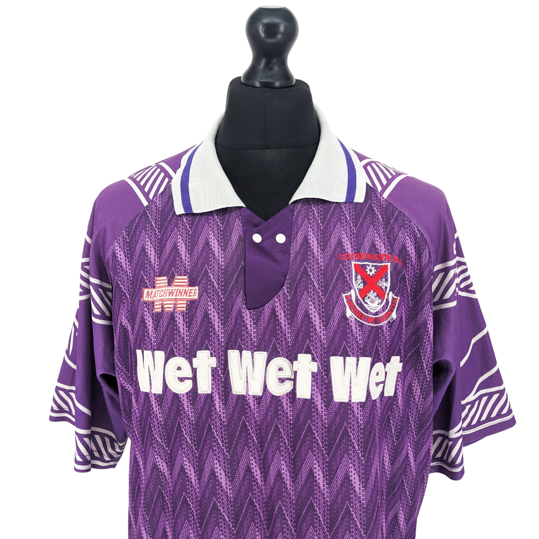 Clydebank away football shirt 1993/95