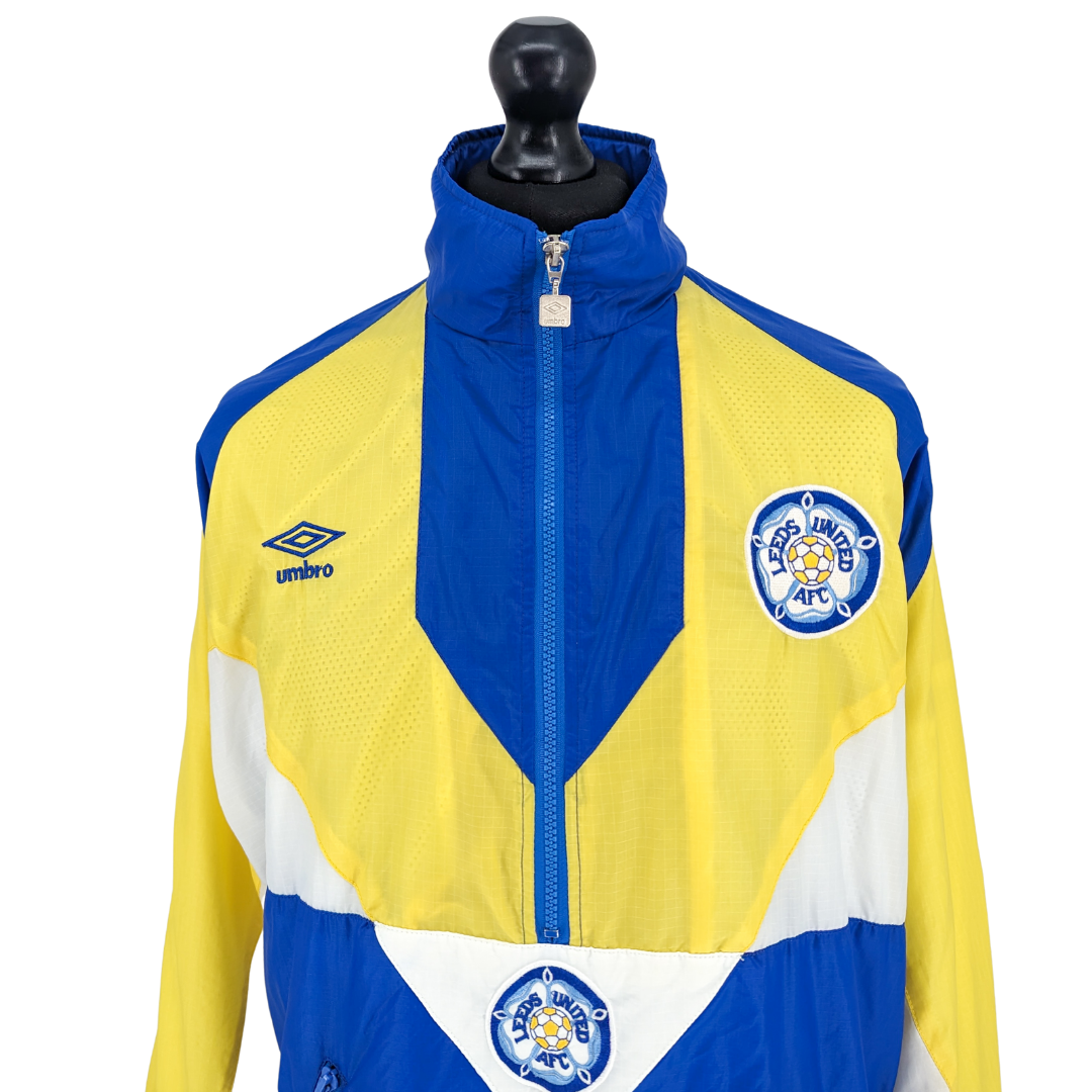 Leeds United training football jacket 1989/91