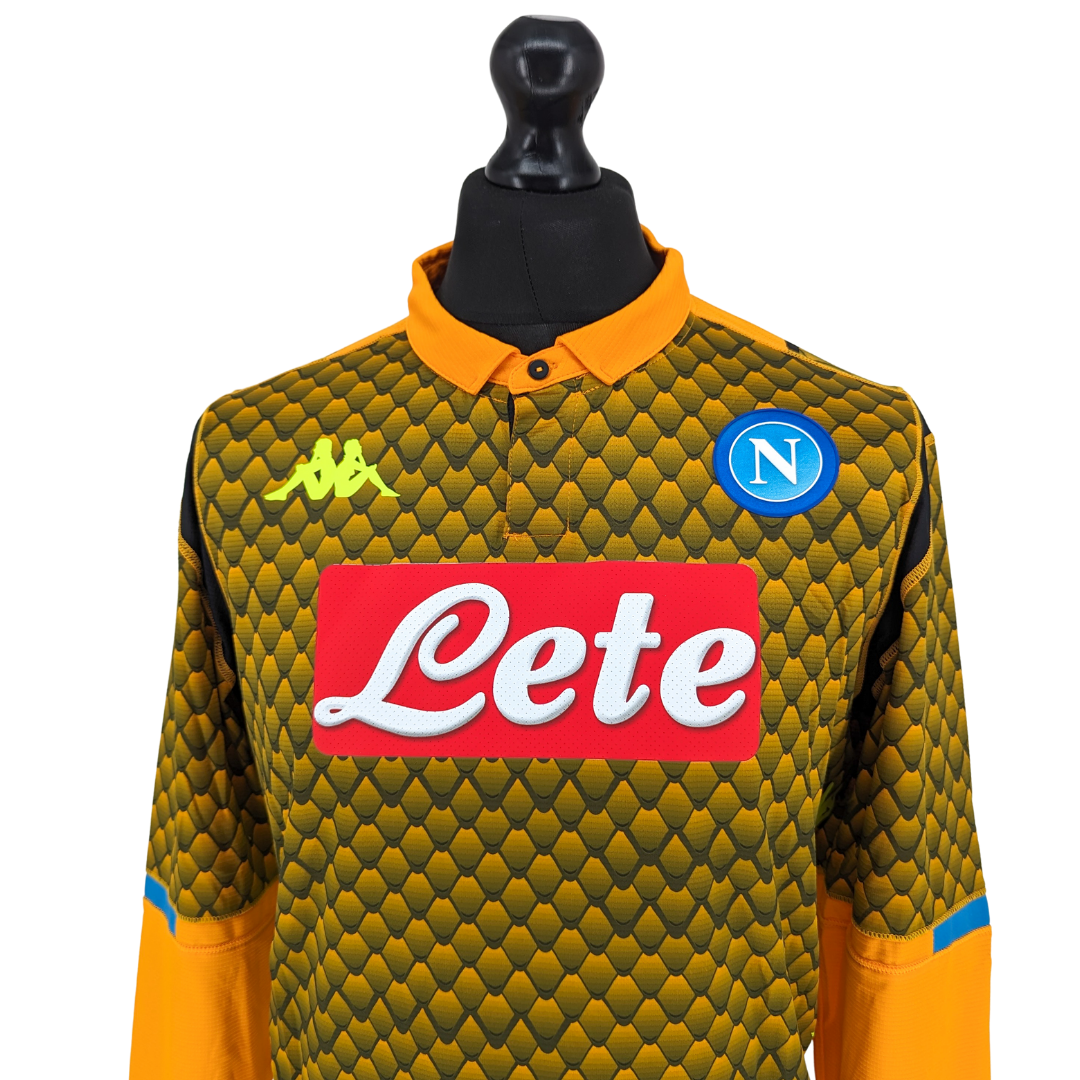 Napoli european goalkeeper football shirt 2018/19