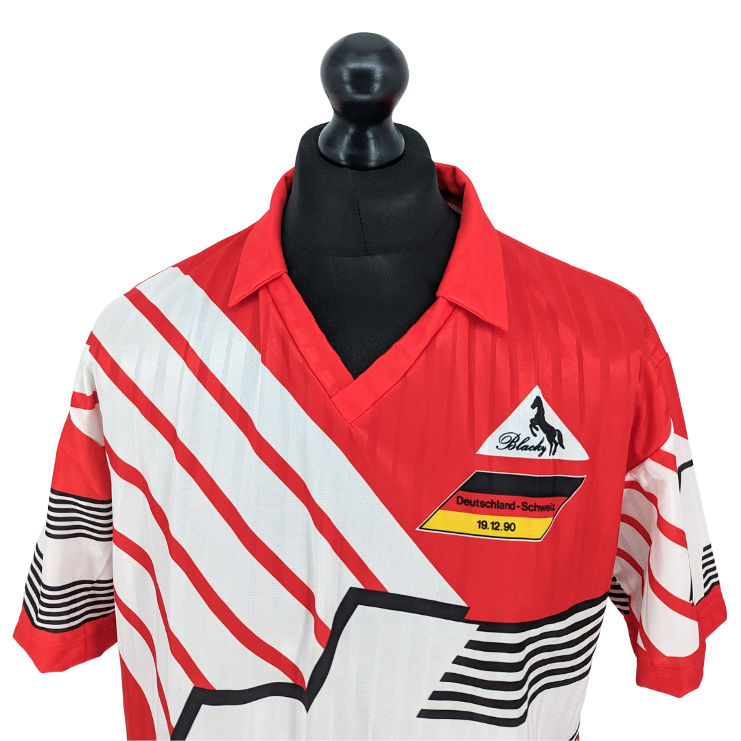 Switzerland 'vs Deutschland' home football shirt 1990/92