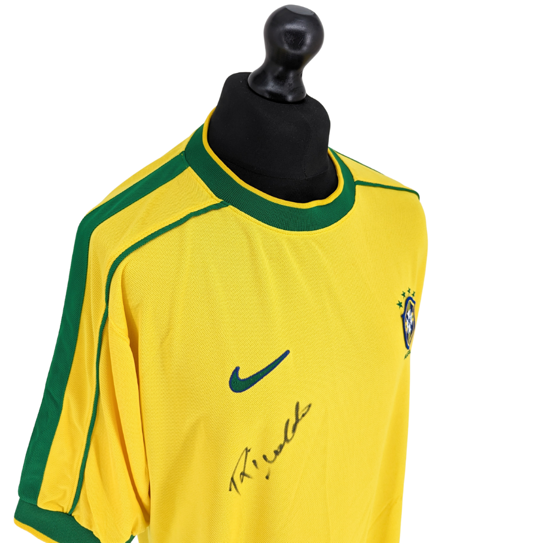 Brazil signed home football shirt 1998/00