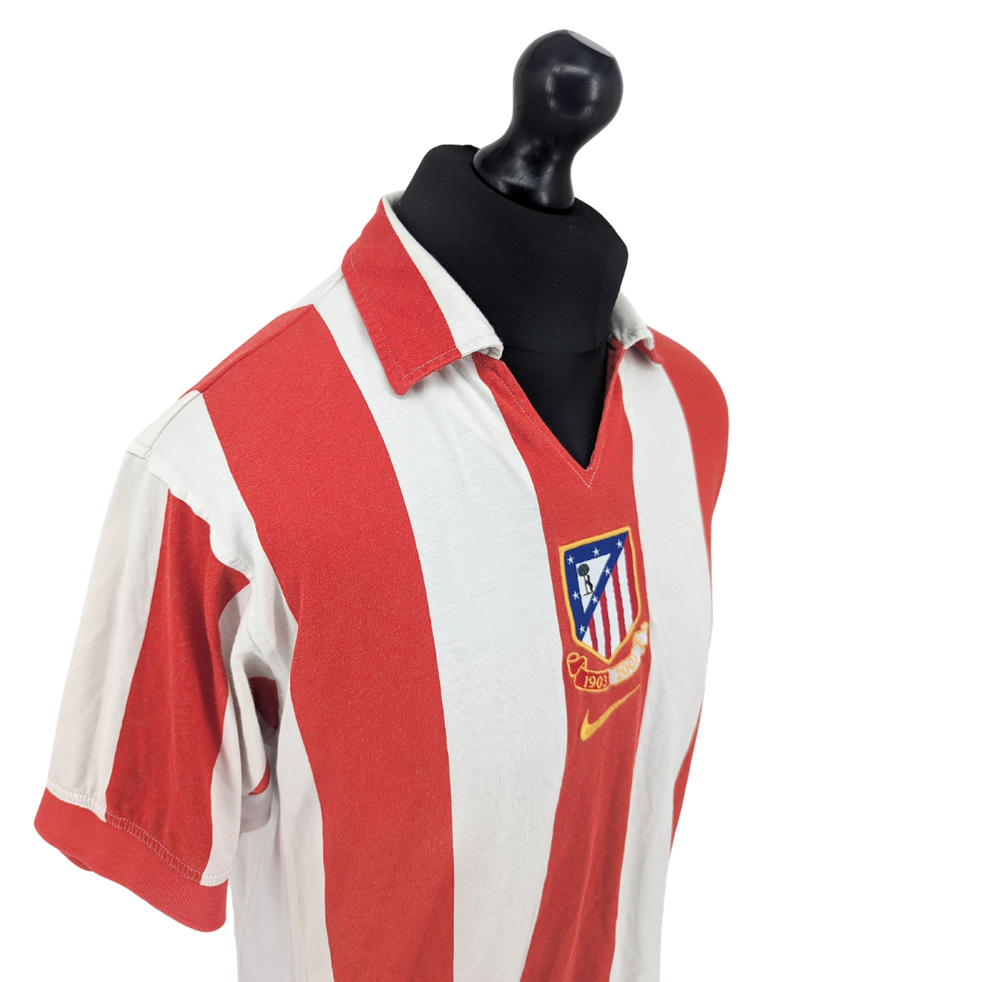 Atletico Madrid centenary home football shirt 2003/04 - (M)
