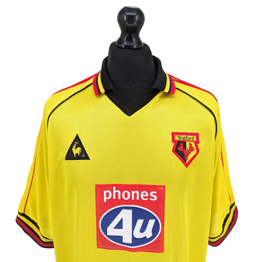 Watford home football shirt 1999/01 - (L)