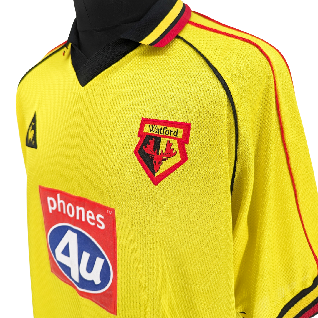 Watford home football shirt 1999/01 - (L)