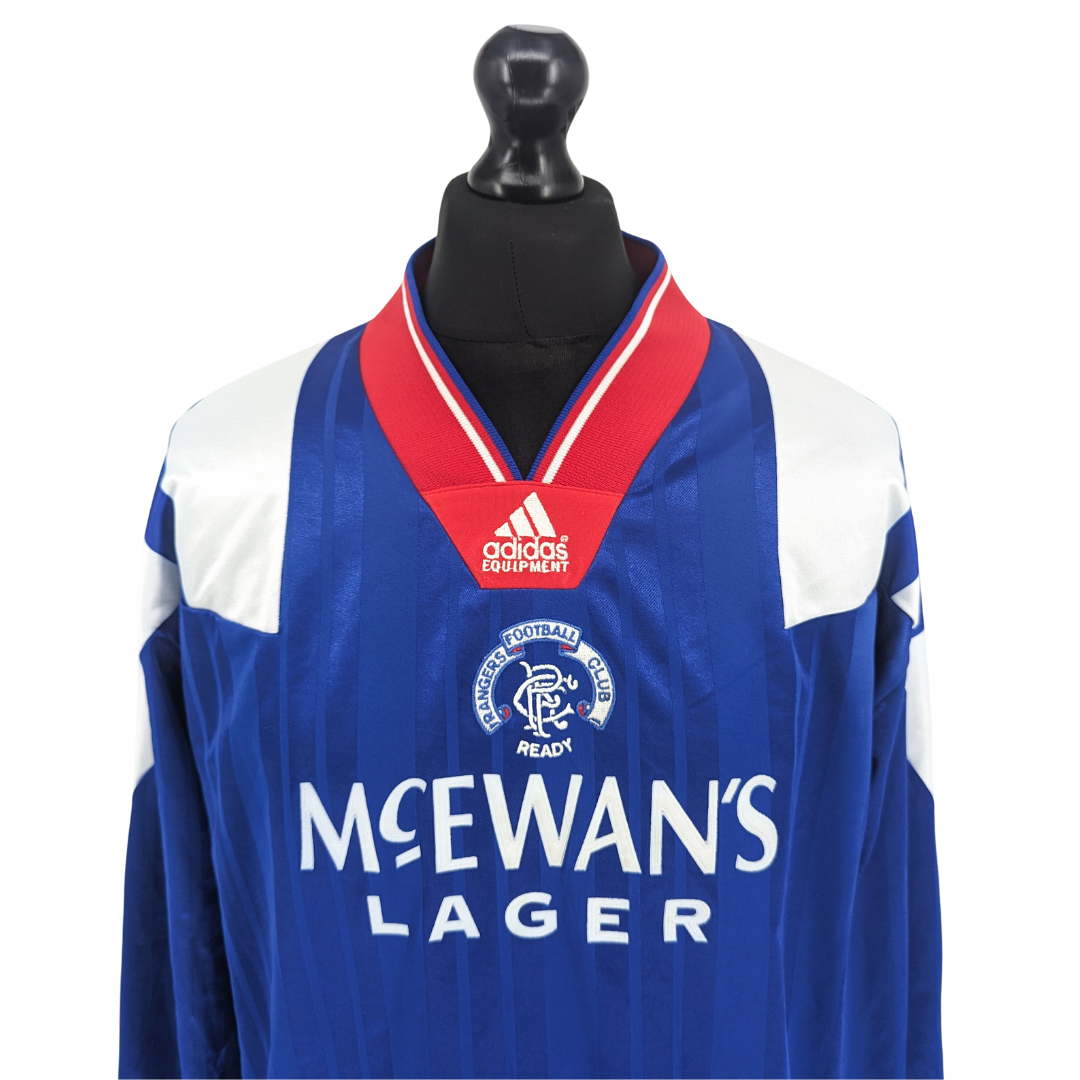 Rangers home football shirt 1992/94
