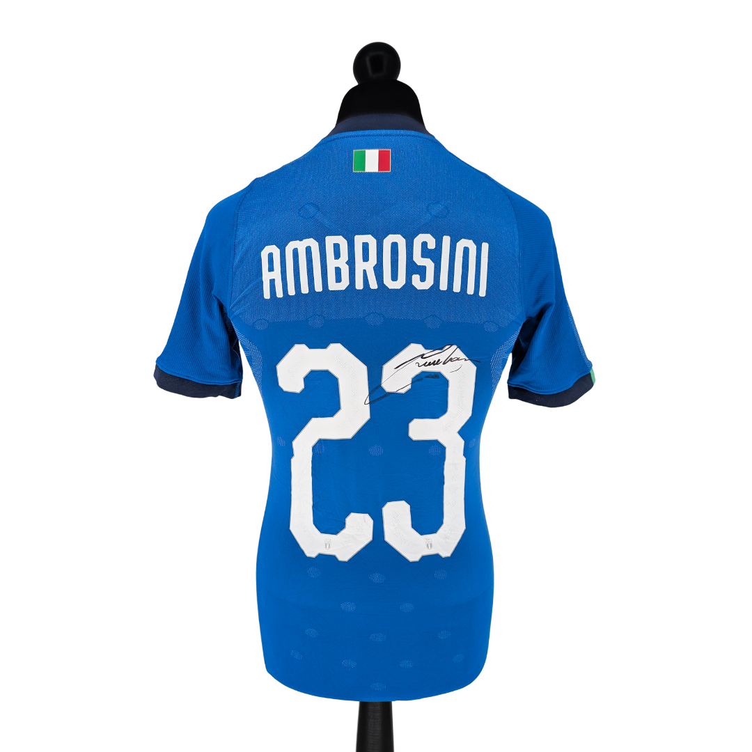 Italy Legends 'vs Germany All-Stars' signed home football shirt 2018/19 - (M)