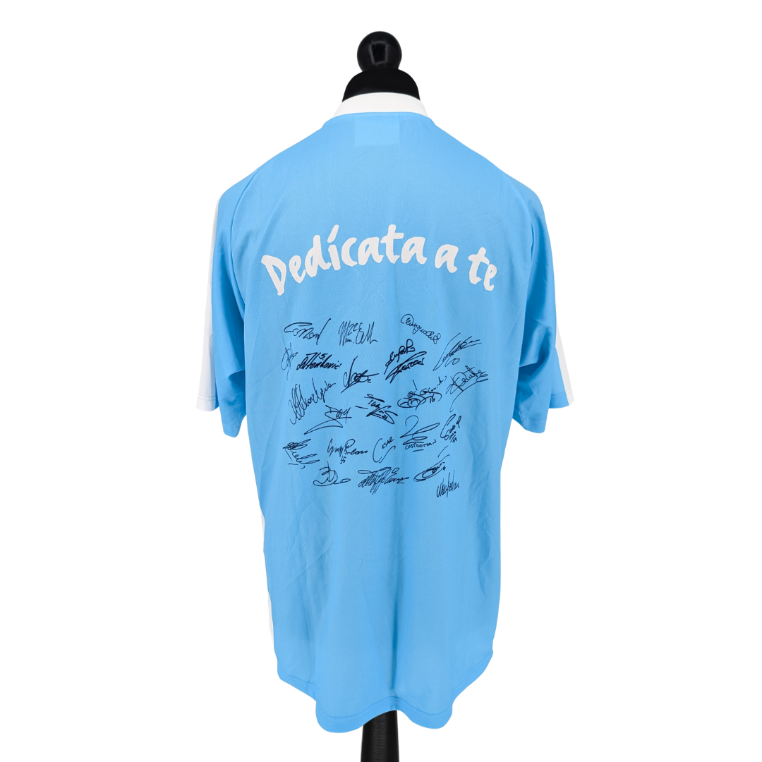 Lazio signed home football shirt 2002/03 - (L)